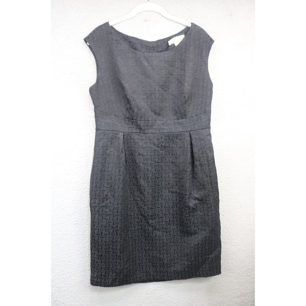 Michael Kors Black Sleeveless Dress-Size 12-Cut Out Back-Lined-Whimsigoth